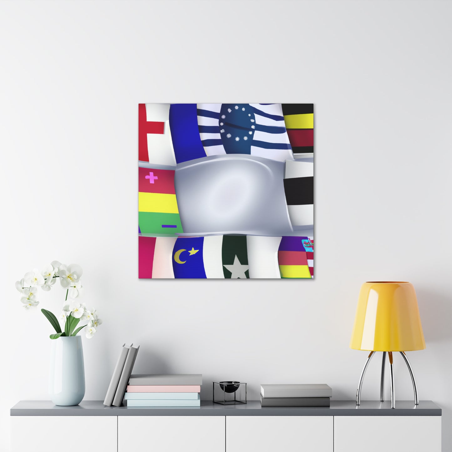 Elizabeth Smith-Avon, Flag Designer of the 1800s - Flags Of The World Canvas Wall Art
