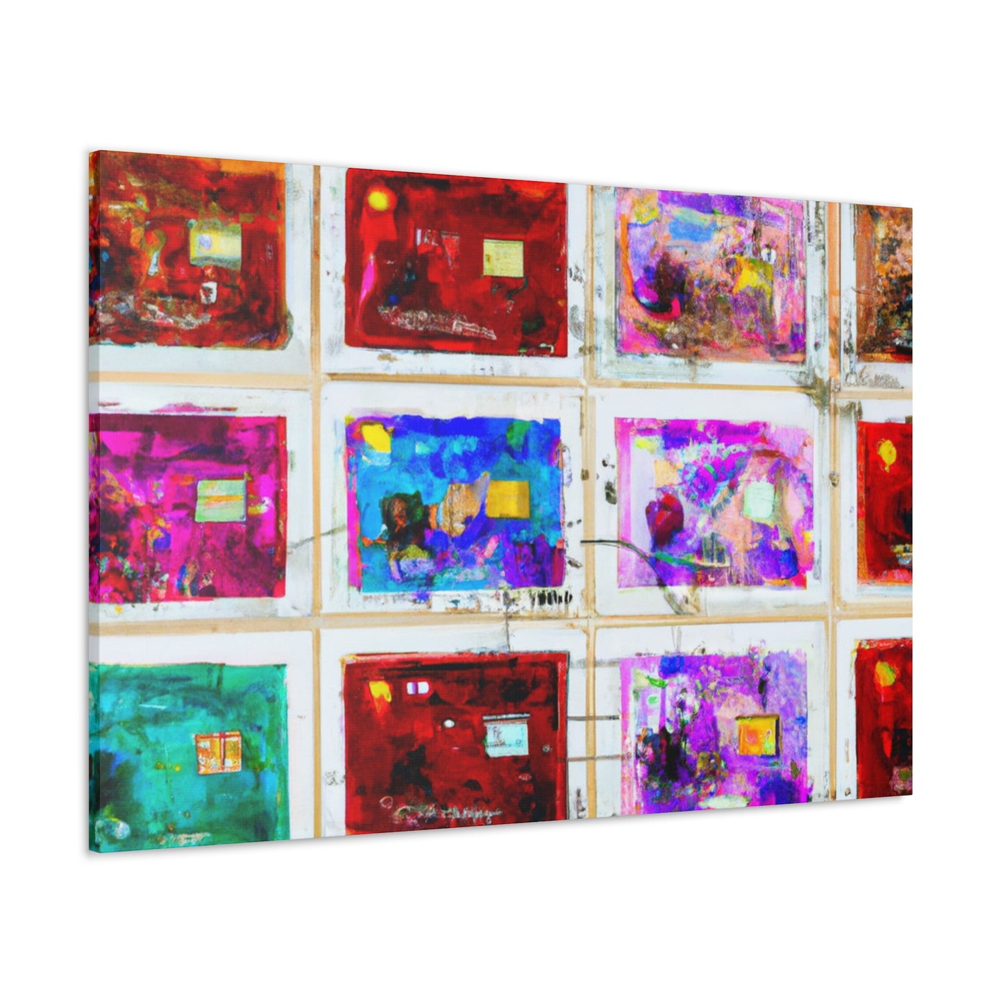 "Global Journeys" postage stamps - Postage Stamp Collector Canvas Wall Art