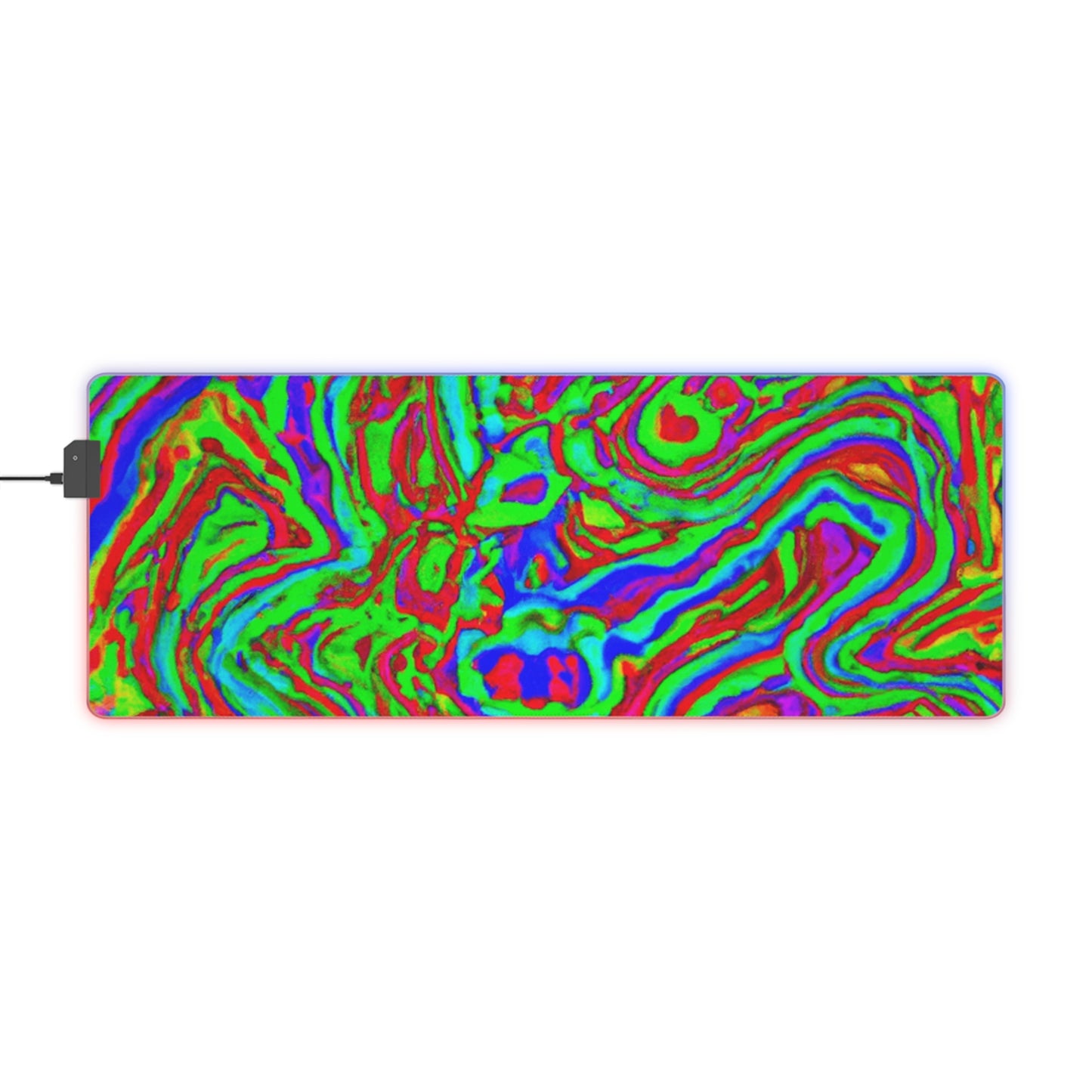 Rocko "The Rocket" Rockefellare - Psychedelic Trippy LED Light Up Gaming Mouse Pad