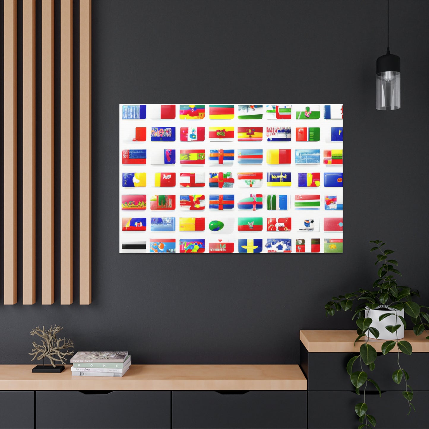 John Webster Smith - Flags Of The World Canvas Wall Art