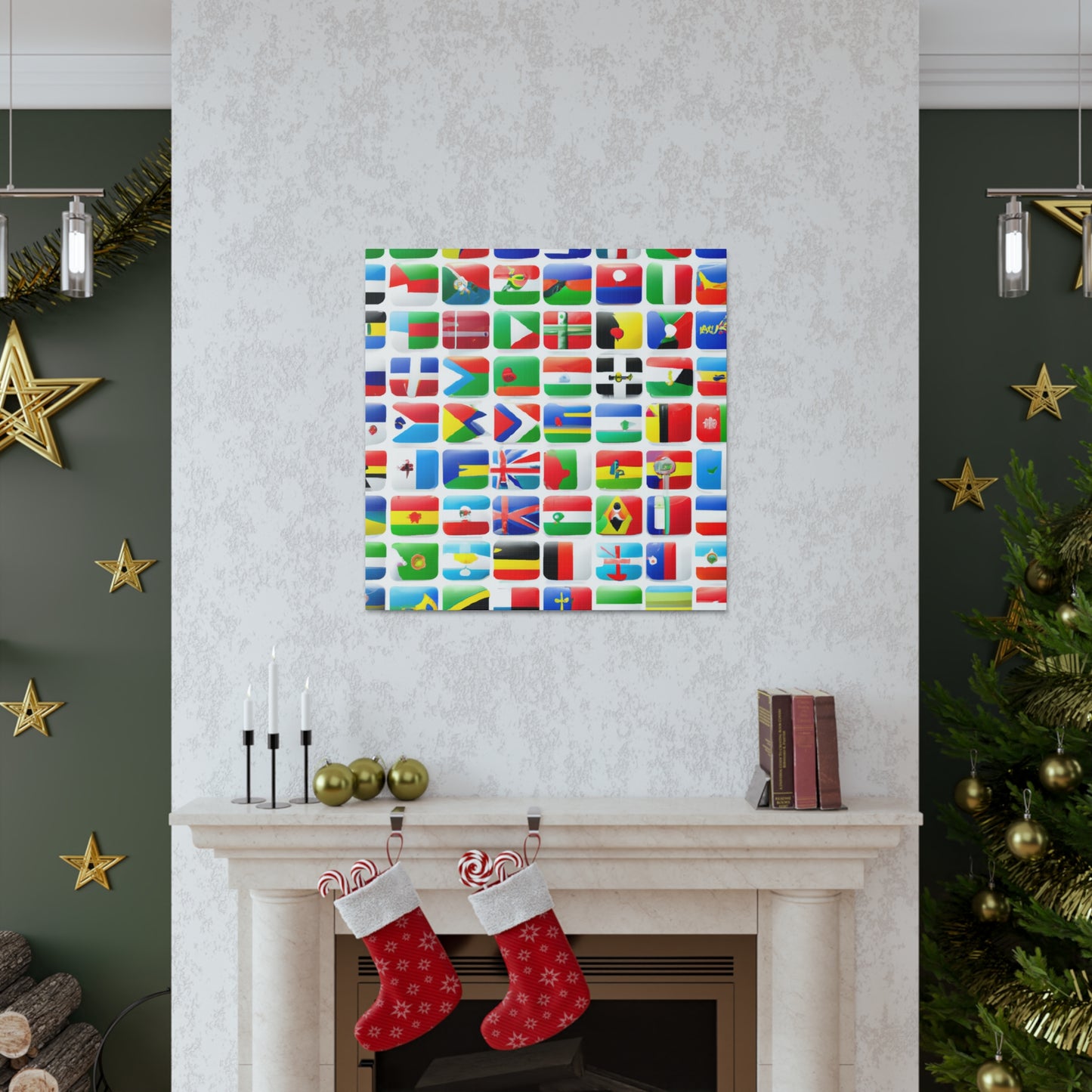 Emma Warren-Gardner - Flags Of The World Canvas Wall Art