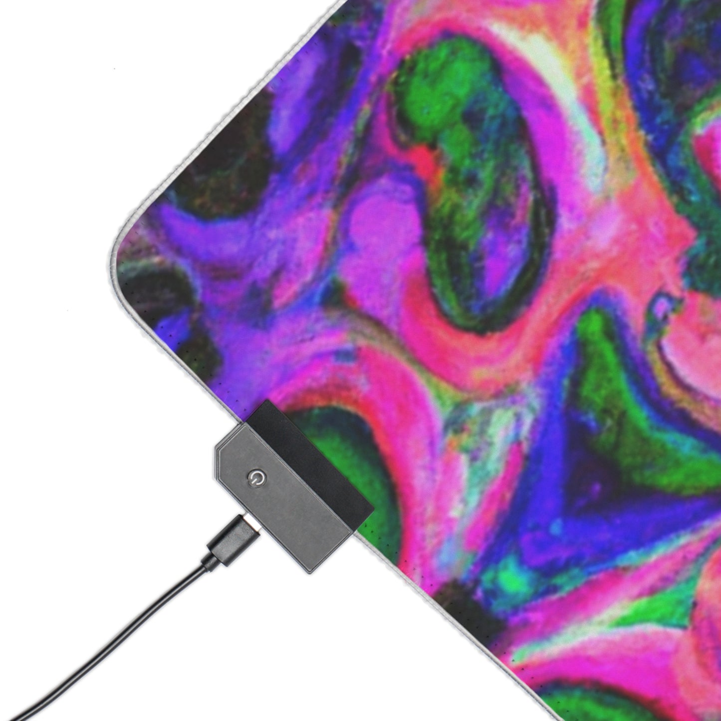 Marvin the Robotic Mallet - Psychedelic Trippy LED Light Up Gaming Mouse Pad