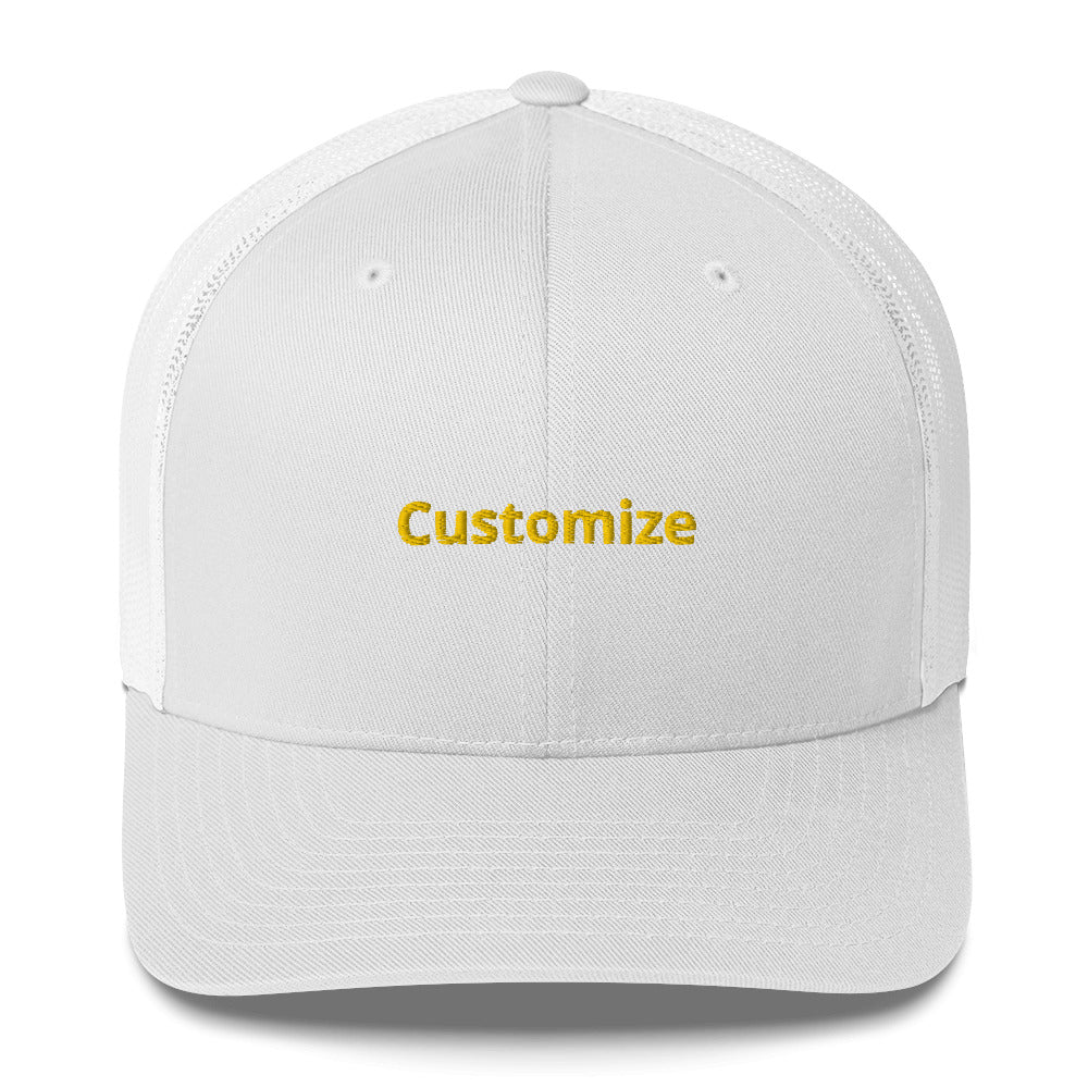 Make your own Customizable text Trucker Cap Hat